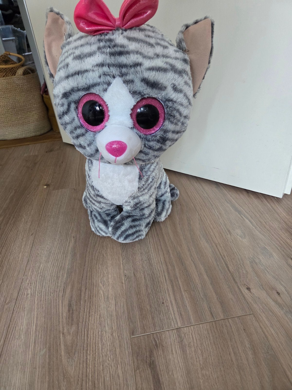 Ty Beanie Boo XL knuffel kat Kiki, Ophalen of Verzenden, Zo goed als nieuw