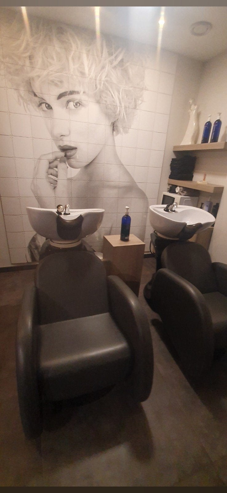 Luxe wasstoel voor kapsalon, Ophalen of Verzenden