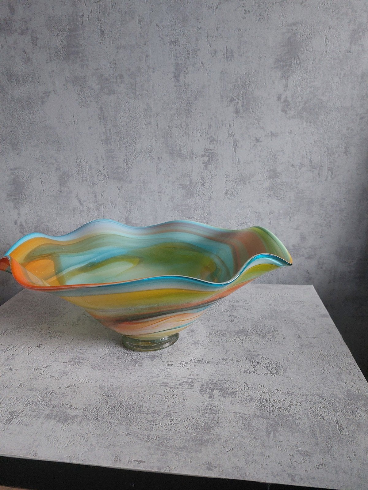 murano glas schaal, Ophalen of Verzenden, Rond, Glas
