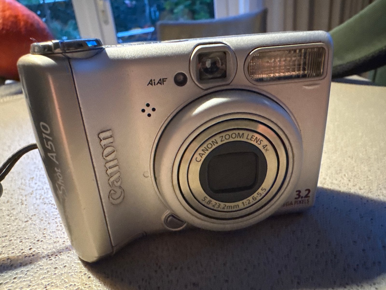 Canon PowerShot A510 Compactcamera - Zilver, Ingebouwde flitser, Gebruikt, Canon, Ophalen of Verzenden