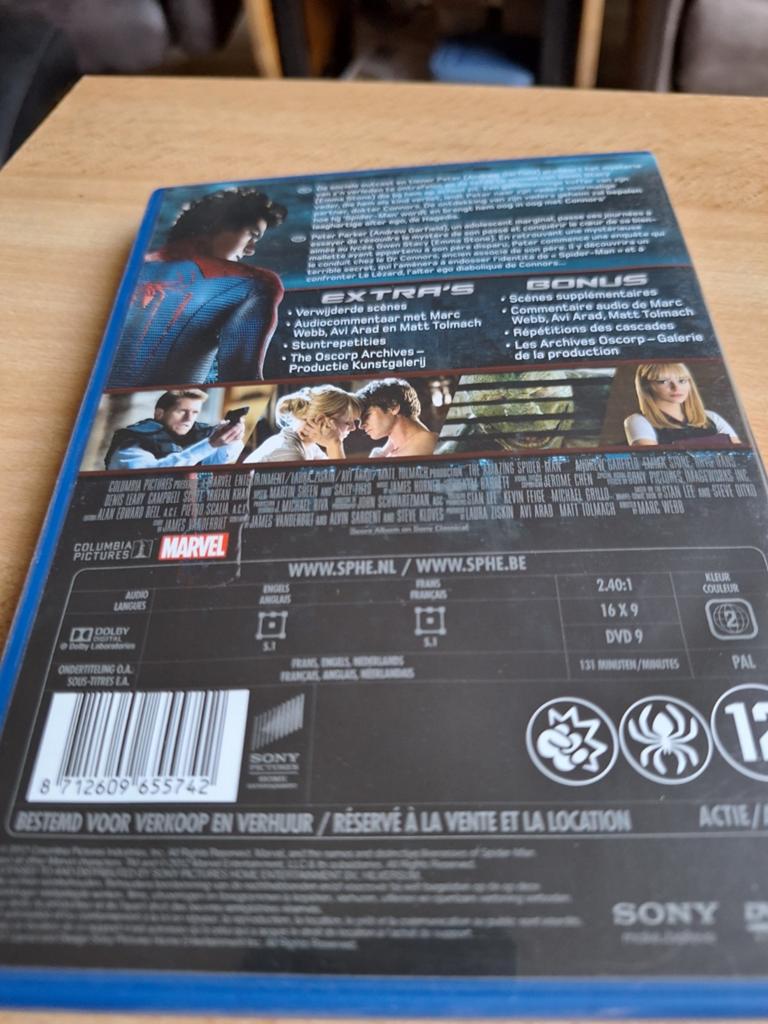 Dvd the amazing spiderman, Vanaf 12 jaar, Ophalen of Verzenden, Zo goed als nieuw, Actie
