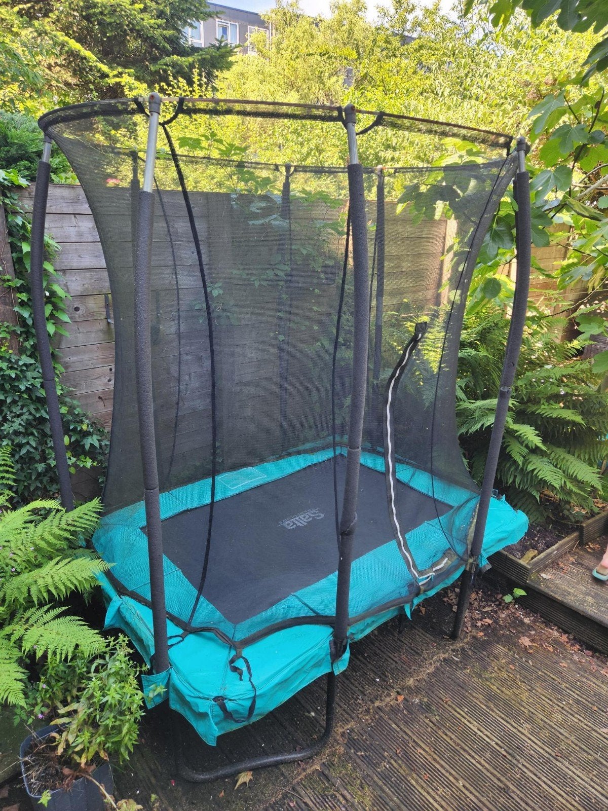Salta trampoline met veiligheidsnet, Ophalen, Gebruikt