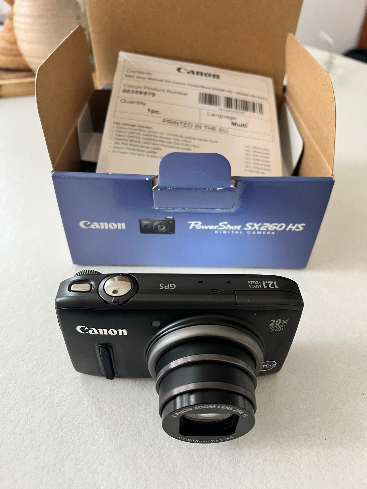 Canon PowerShot SX260 HS Compactcamera - Zwart, Ophalen, Handleiding, GPS, Canon