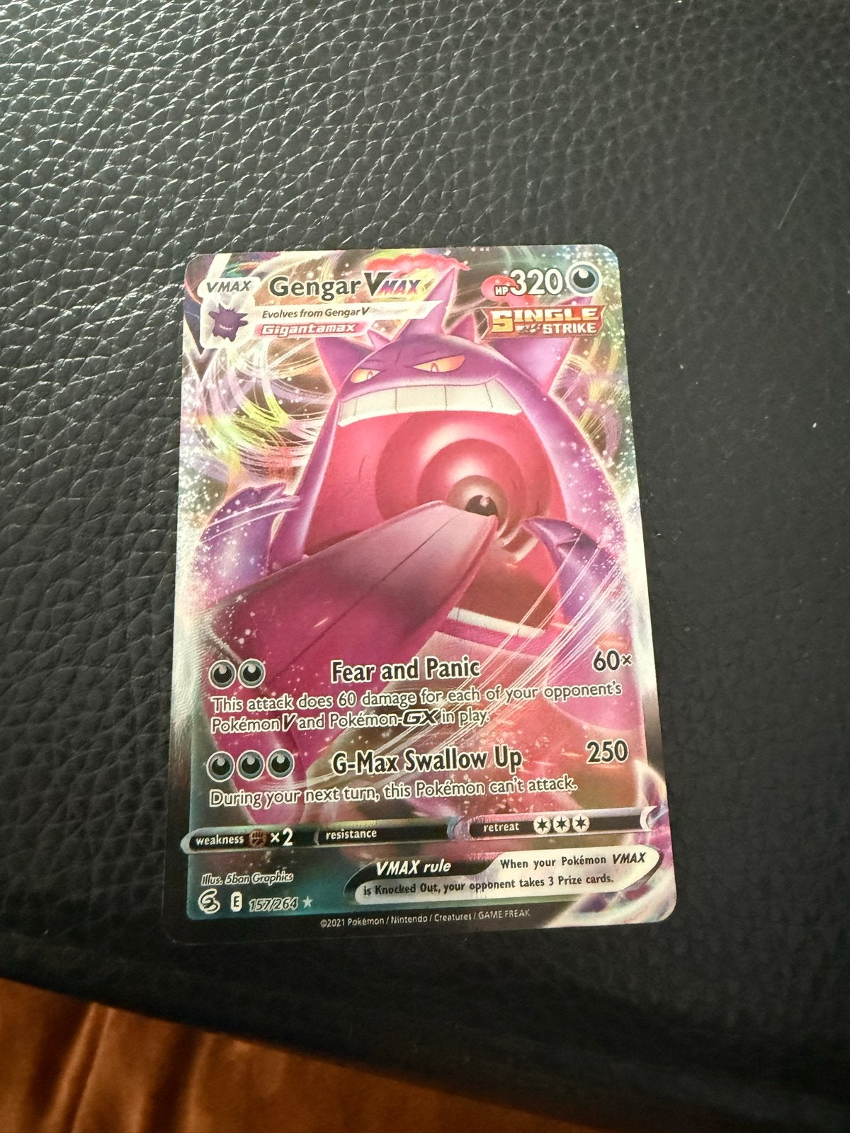 Pokémon TCG: Gengar VMAX (157/264) - Fusion Strike, Ophalen, Nieuw, Losse kaart