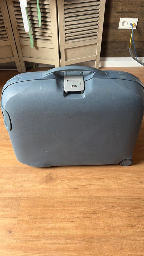 Samsonite koffer blauw, Sieraden, Tassen en Uiterlijk, Koffers, Ophalen, Gebruikt, Hard kunststof, 70 cm of meer