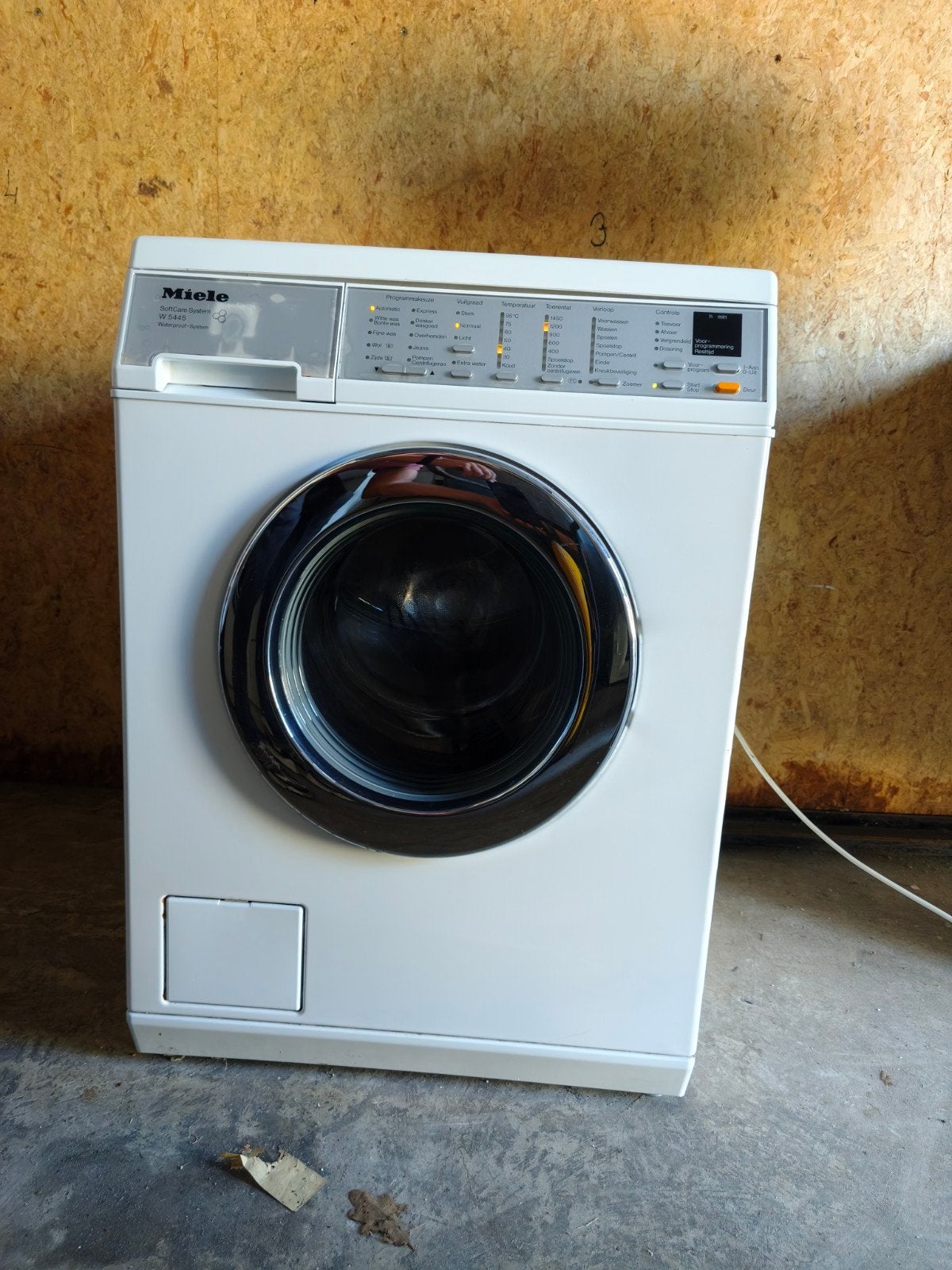 Miele met SoftCare en WPS wasmachine, Ophalen, Handwasprogramma, Zo goed als nieuw, Voorlader