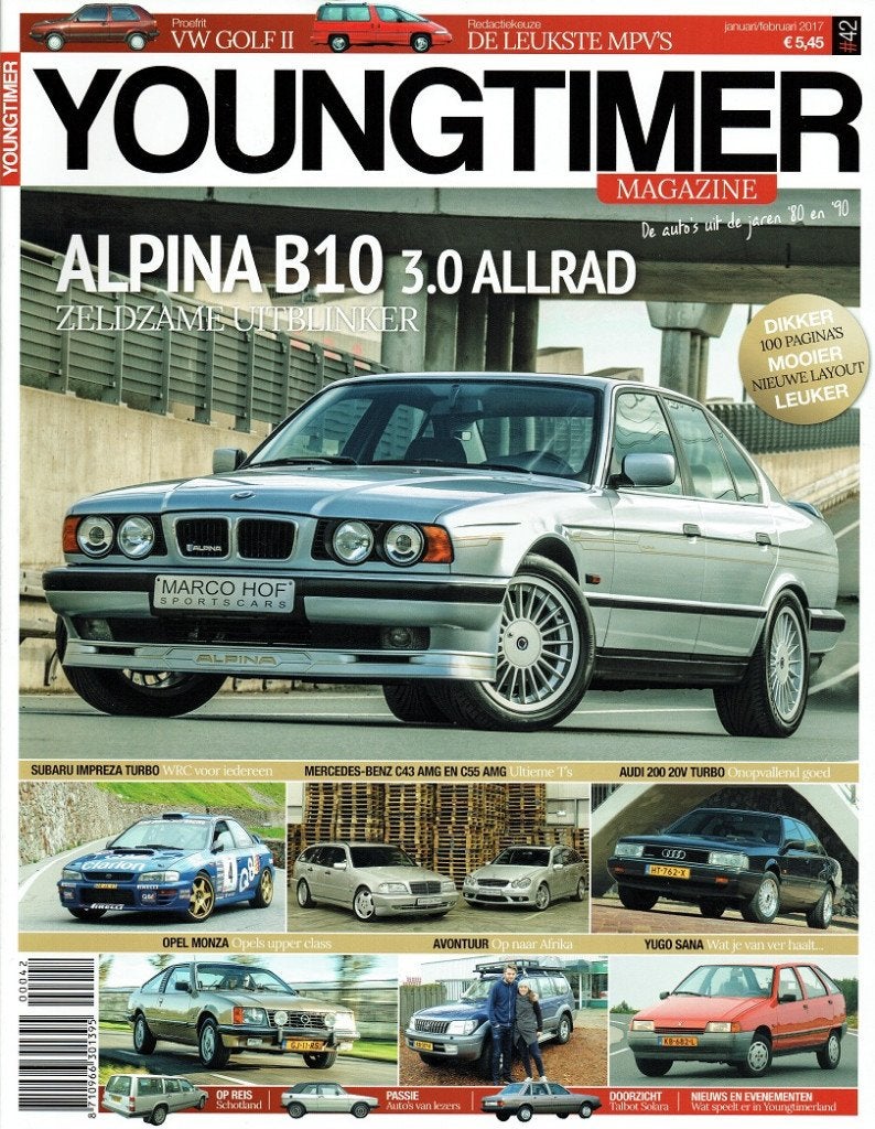Youngtimer Magazine 2017 nr. 42 (o.a. BMW Alpina B10 3.0), Verzenden, Gelezen, Algemeen