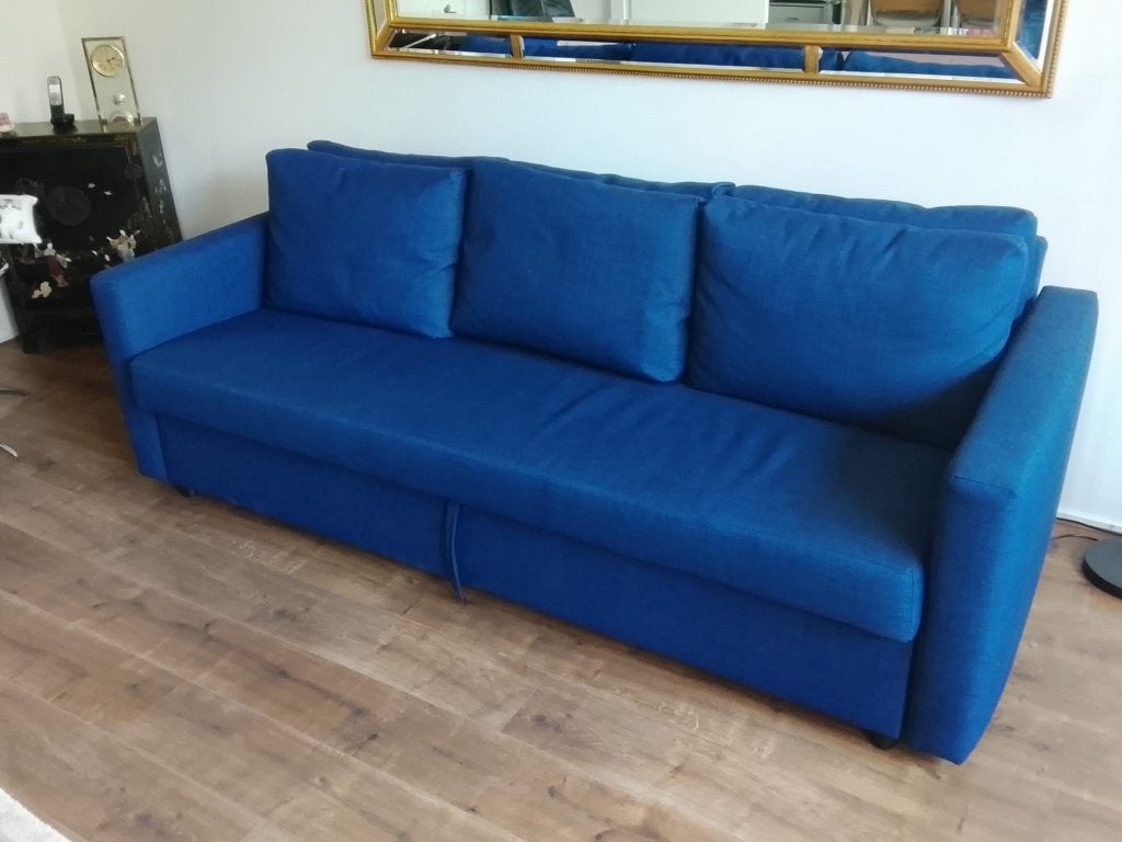 3 zits slaapbank met extra rugkussens, Huis en Inrichting, Slaapkamer | Slaapbanken, Ophalen, Zo goed als nieuw, Tweepersoons