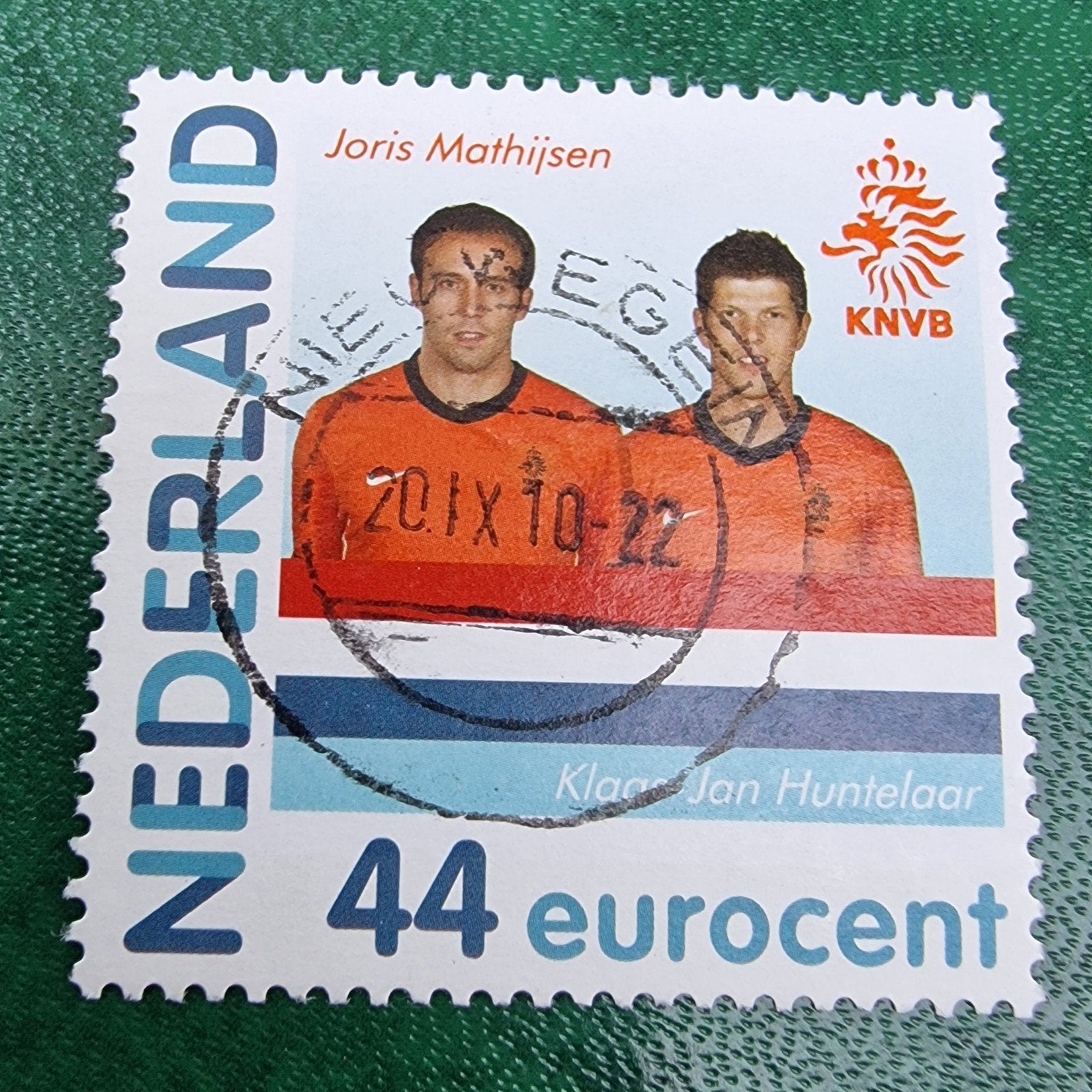 kv1021 pers. postzegel Joris Mathijsen Klaas Jan Huntelaar, Ophalen of Verzenden, Na 1940, Gestempeld
