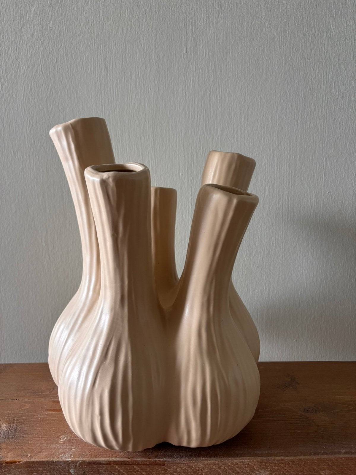Beige toetervaas in perfecte staat, Huis en Inrichting, Ophalen, Zo goed als nieuw, Overige kleuren