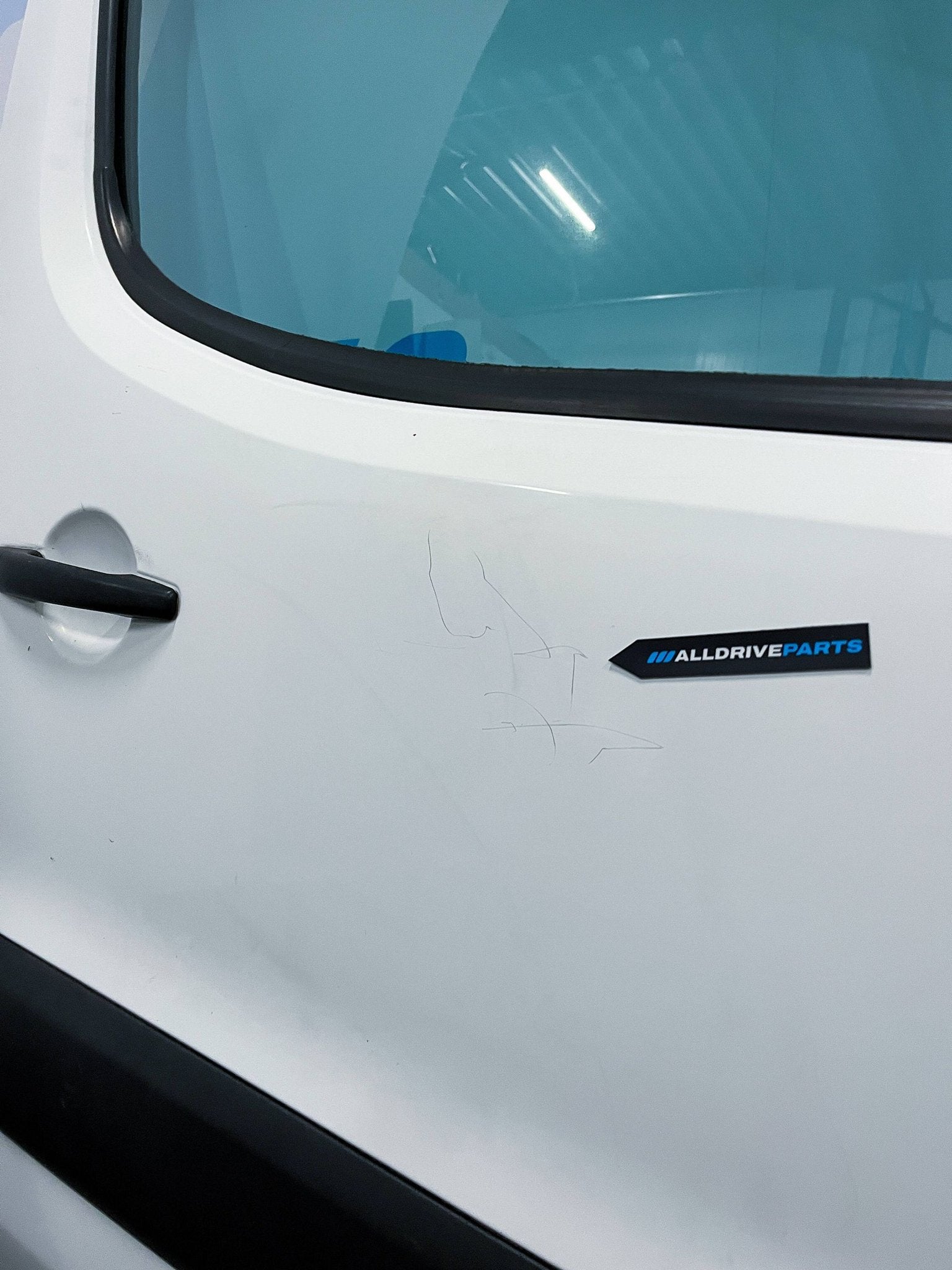 Peugeot Partner Citroen berlingo Voorportier rechts wit 9004, Gebruikt, -, Deur, -