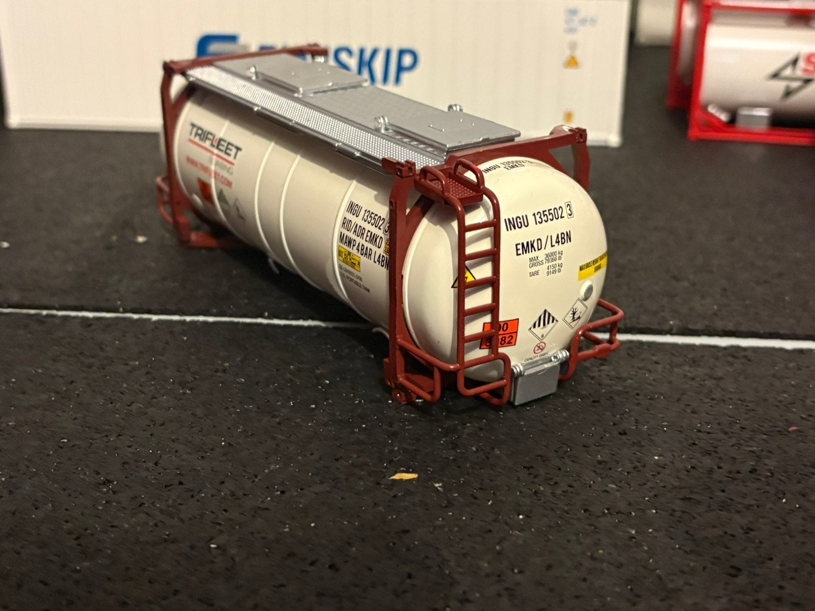 Tekno trifleet tank container, Ophalen of Verzenden, Zo goed als nieuw, Bus of Vrachtwagen, Tekno