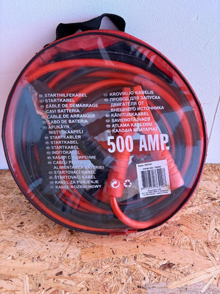Startkabel 500Amp, Ophalen