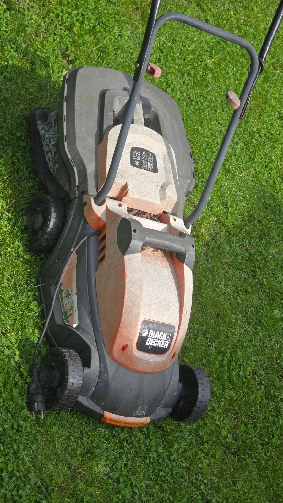 Black & Decker elektrische grasmaaier - defect, Ophalen, Cirkelmaaier, Gebruikt, Elektrische grasmaaier