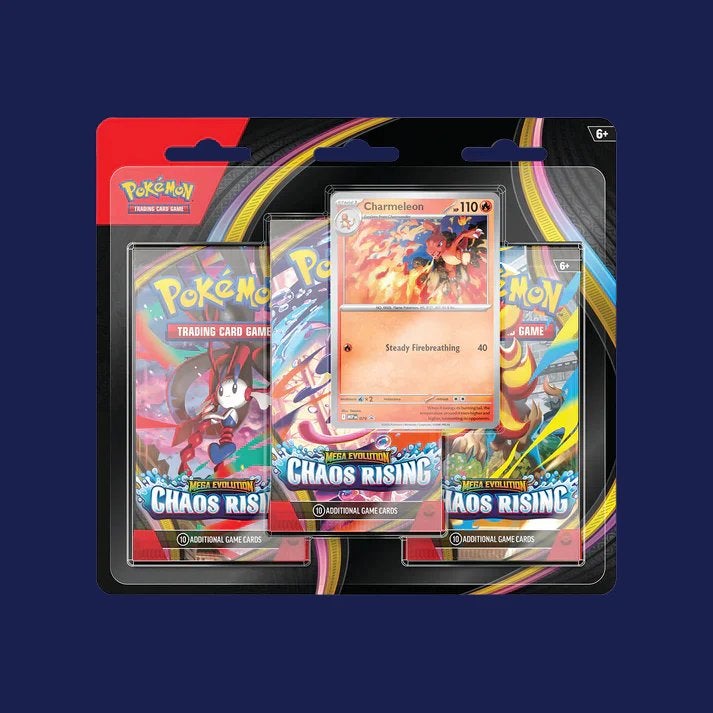 Chaos rising 3 pack blister ( meerdere beschikbaar ), Ophalen of Verzenden, Nieuw, Booster, Foil