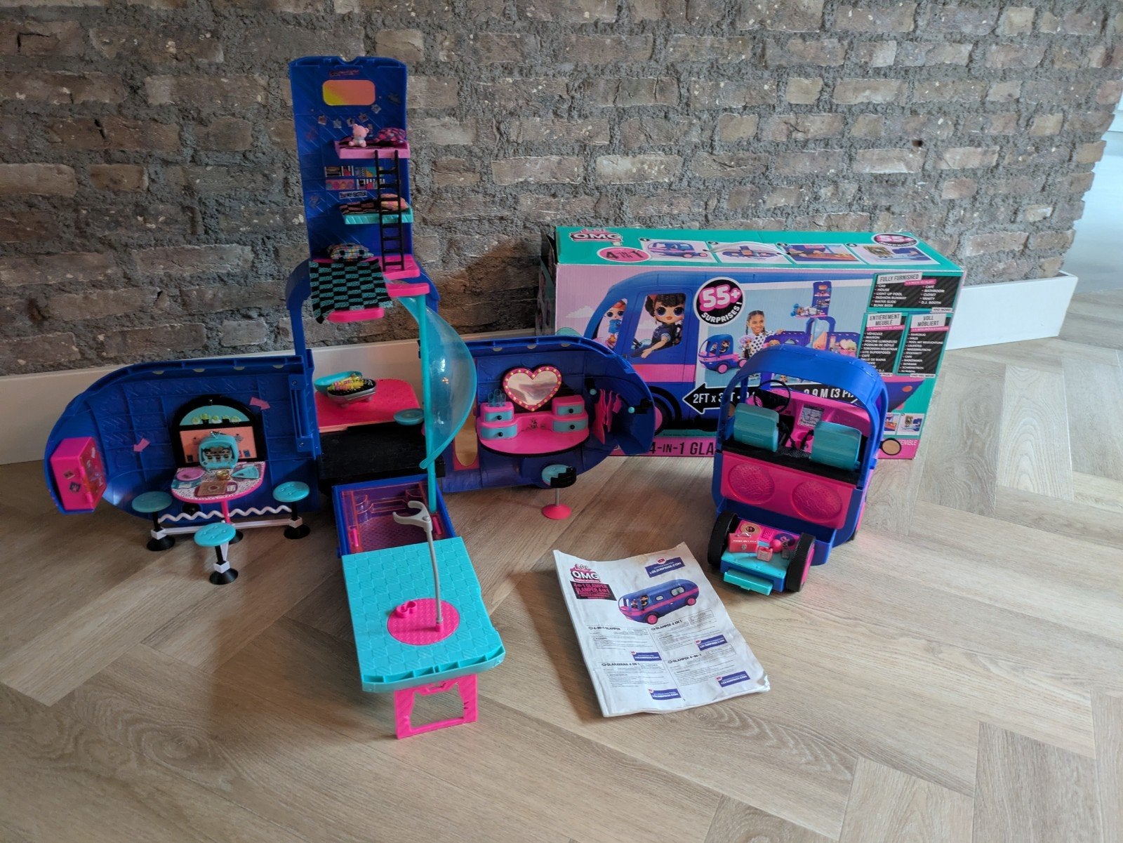 LOL glamper compleet 4 in 1, Kinderen en Baby's, Ophalen of Verzenden, Zo goed als nieuw, Poppenhuis