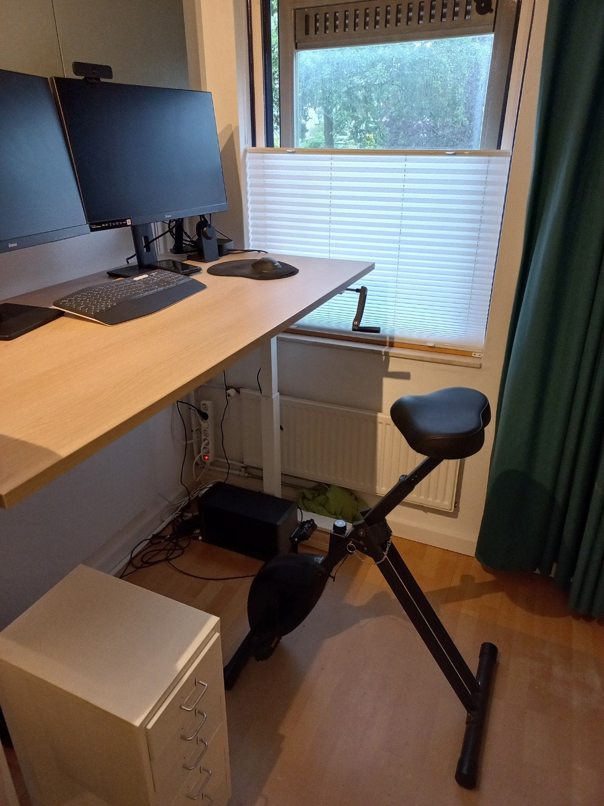 Deskbike Large bureaufiets zwart (van 185 tot 215cm), Ophalen, Zo goed als nieuw, Metaal, Benen