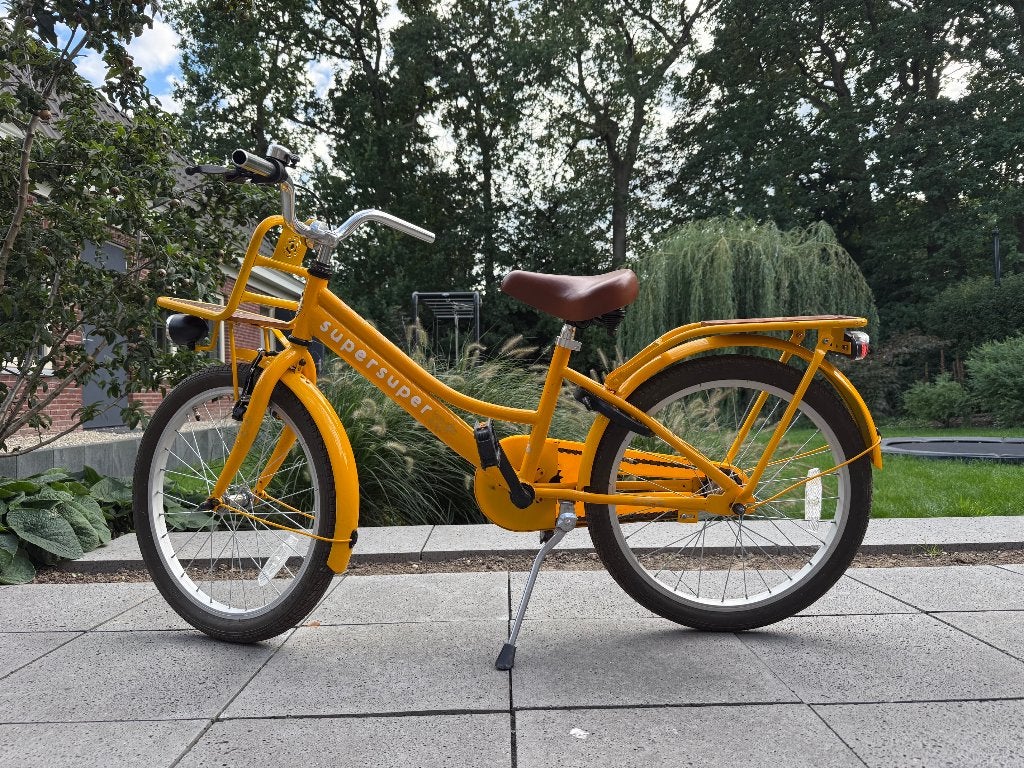 SuperSuper Cooper - Bamboo Geel - 20 inch meisjesfiets, Ophalen, Terugtraprem, Gebruikt, Versnellingen