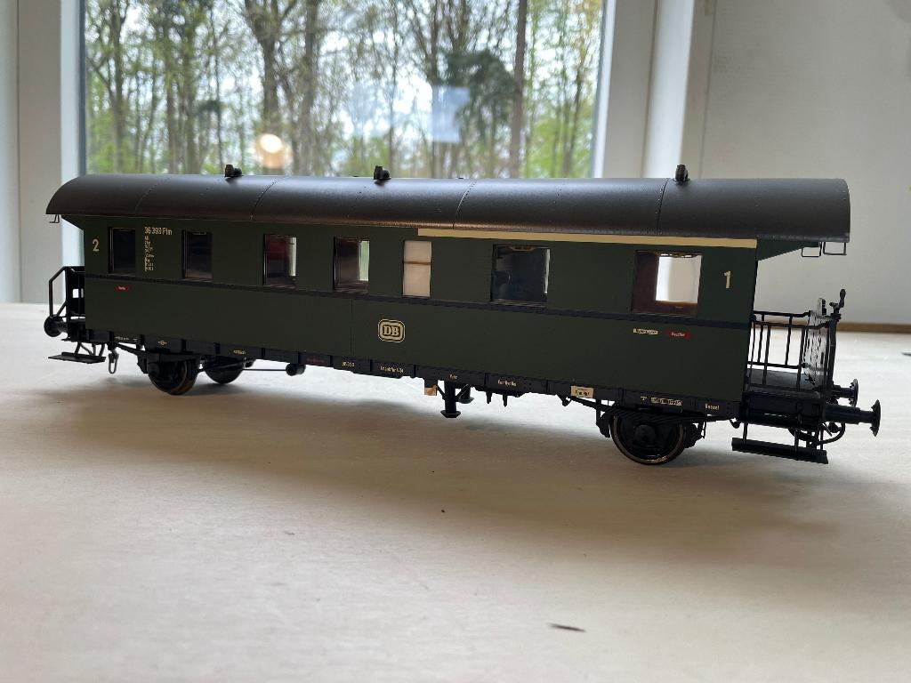 Hübner spoor 1 Donnerbüchse 1e/2e Klasse personenwagen DB, Gelijkstroom of Wisselstroom, Wagon, Ophalen of Verzenden, Zo goed als nieuw