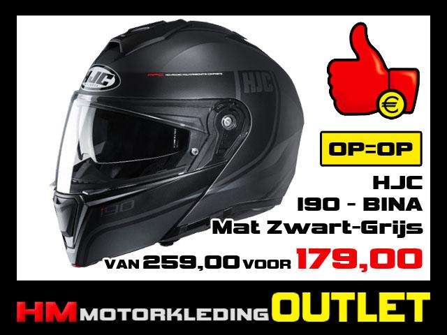 Motorhelm HJC I90 Davan - Mat Zwart-Grijs - XS-54, Motoren, Kleding | Motorhelmen, Systeemhelm, HJC, Niet ingevuld, Kinderen
