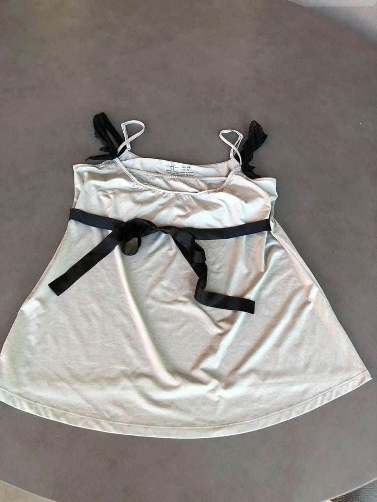 Grijs/zwarte Cache Coeur top, maat S, Verzenden, Shirt of Top, Zo goed als nieuw, Maat 36 (S)