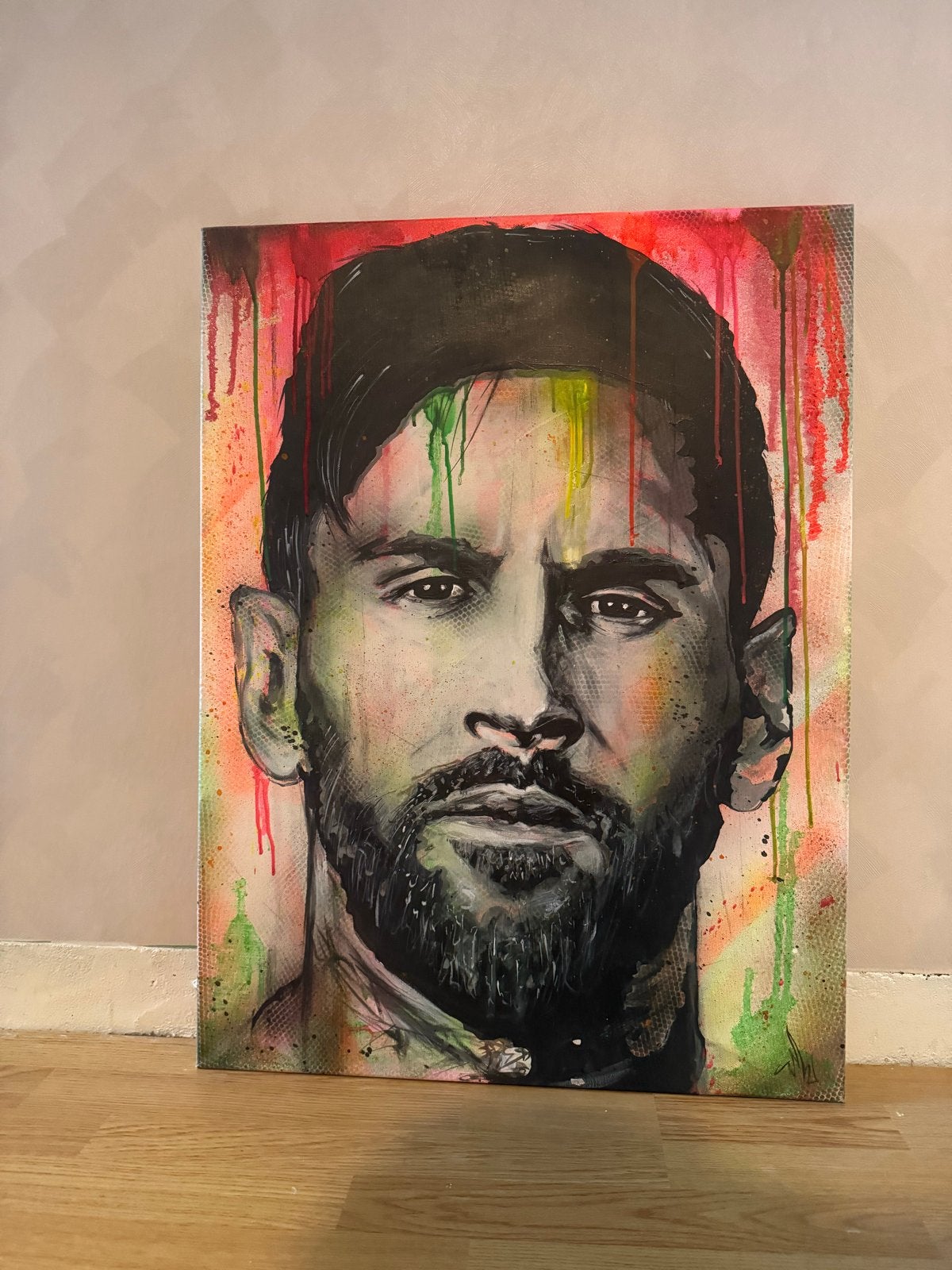 Portret van Lionel Messi, Ophalen of Verzenden