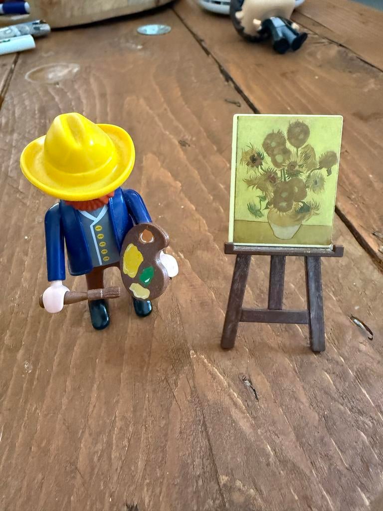 Playmobil Vincent van Gogh met schildersezel, Ophalen of Verzenden, Zo goed als nieuw