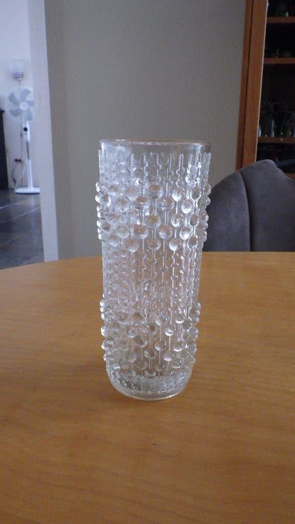 mooie Sklo Union Hermanova vaas van glas, Gebruikt, Overige kleuren, Ophalen of Verzenden, Glas