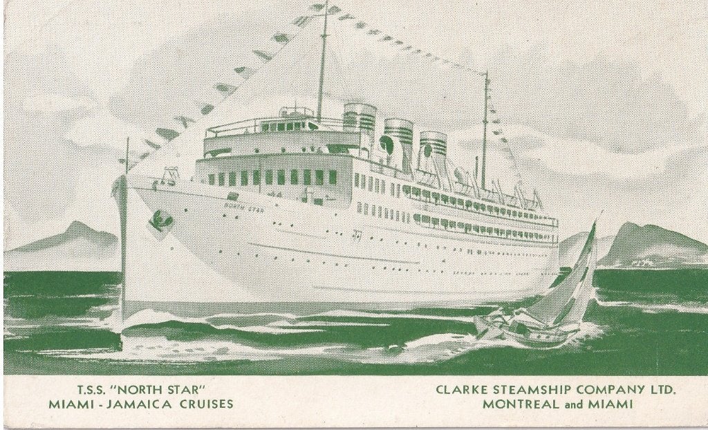 T.S.S. North Star - Clarke Steamship, Verzenden, Gebruikt, Kaart, Foto of Prent