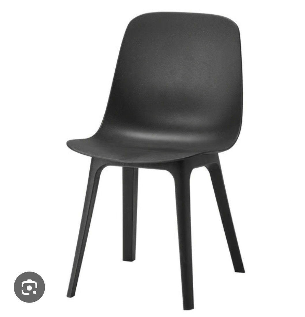 2x IKEA Odger - Antraciet, Huis en Inrichting, Ophalen, Kunststof, Zwart, Zo goed als nieuw