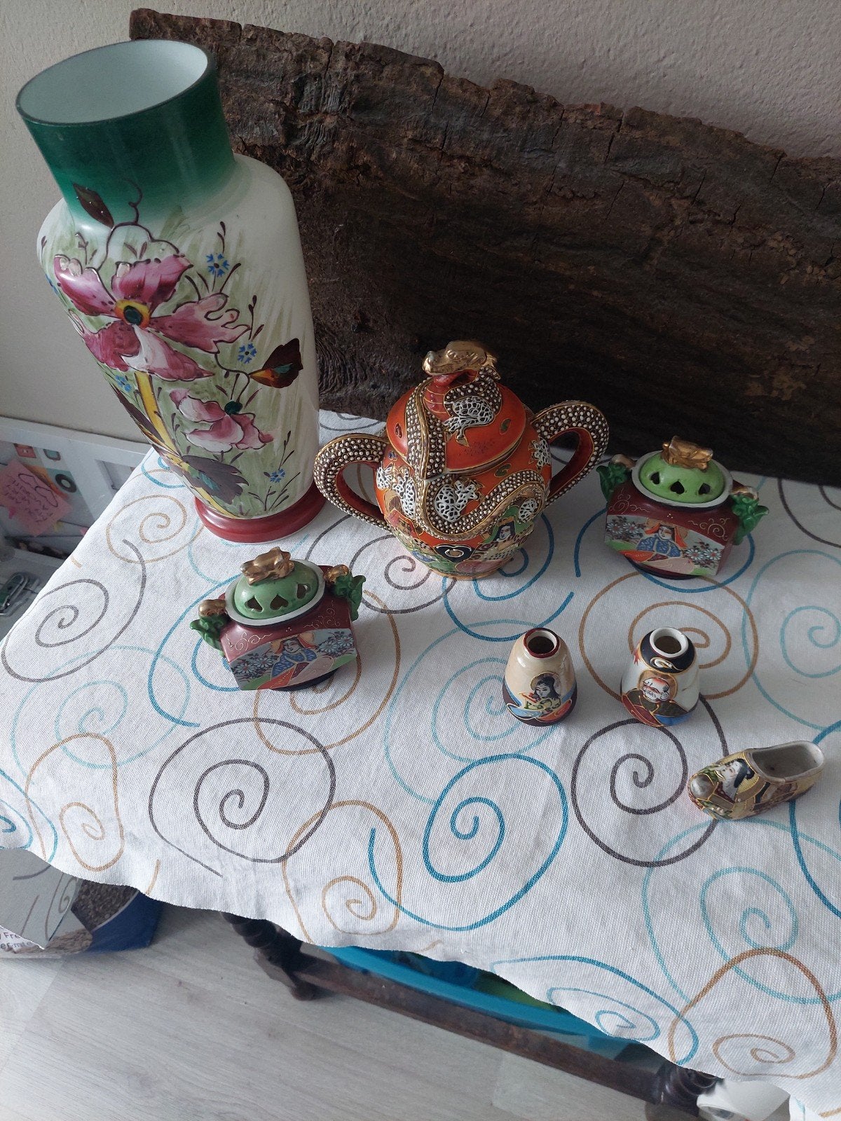 diverse satsuma porselein, Ophalen