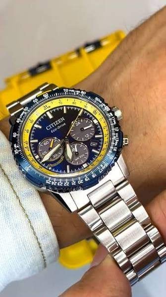 Citizen Promaster Air Navihawk Horloge - Blue Angels, Staal, Staal, Ophalen of Verzenden, Zo goed als nieuw