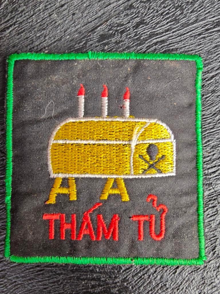 ARVN Special Forces "Tham Tu" exploitatie-patch., Verzamelen, Militaria | Algemeen, Ophalen of Verzenden, Landmacht, Amerika, Embleem of Badge