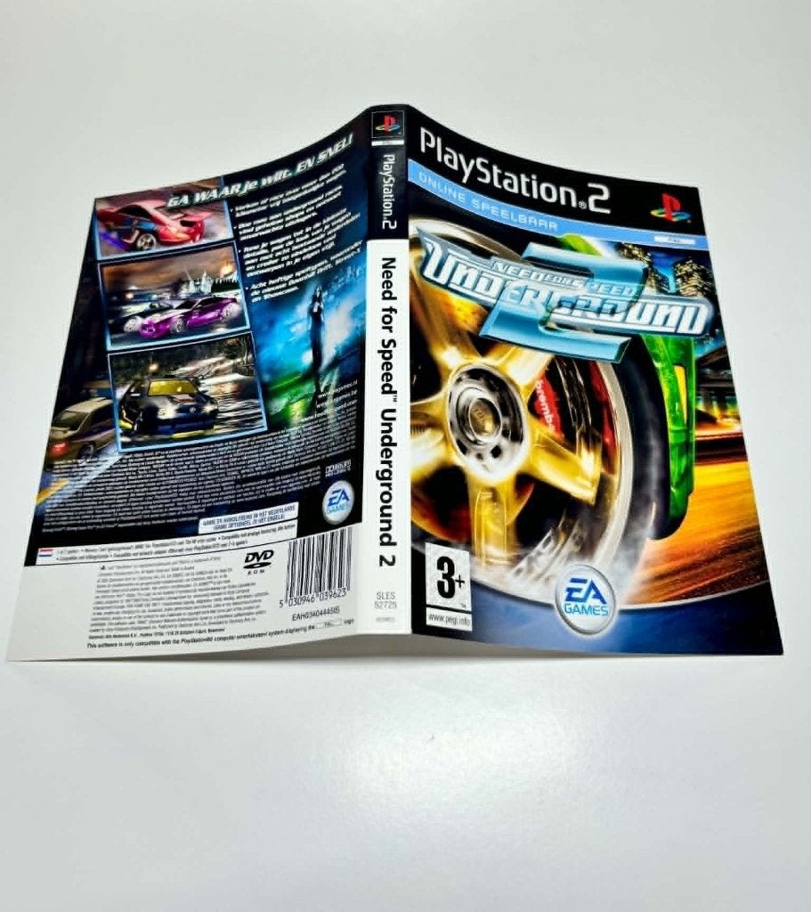 NFS Underground 2 Omslag PlayStation 2 Ps2, Gebruikt, Racen en Vliegen, 2 spelers, Ophalen of Verzenden