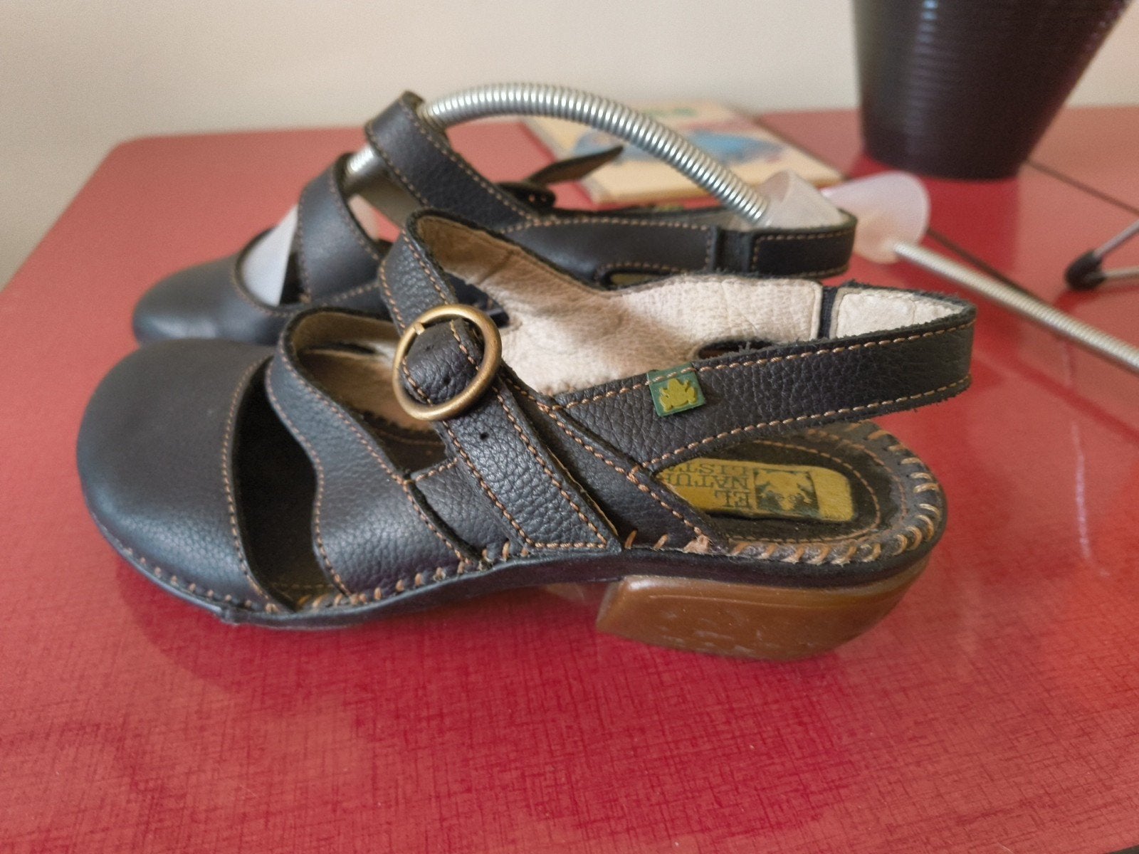 El Naturalista Sandalen Maat 39 Zwart, Kleding | Dames, Schoenen, Ophalen of Verzenden, Gedragen