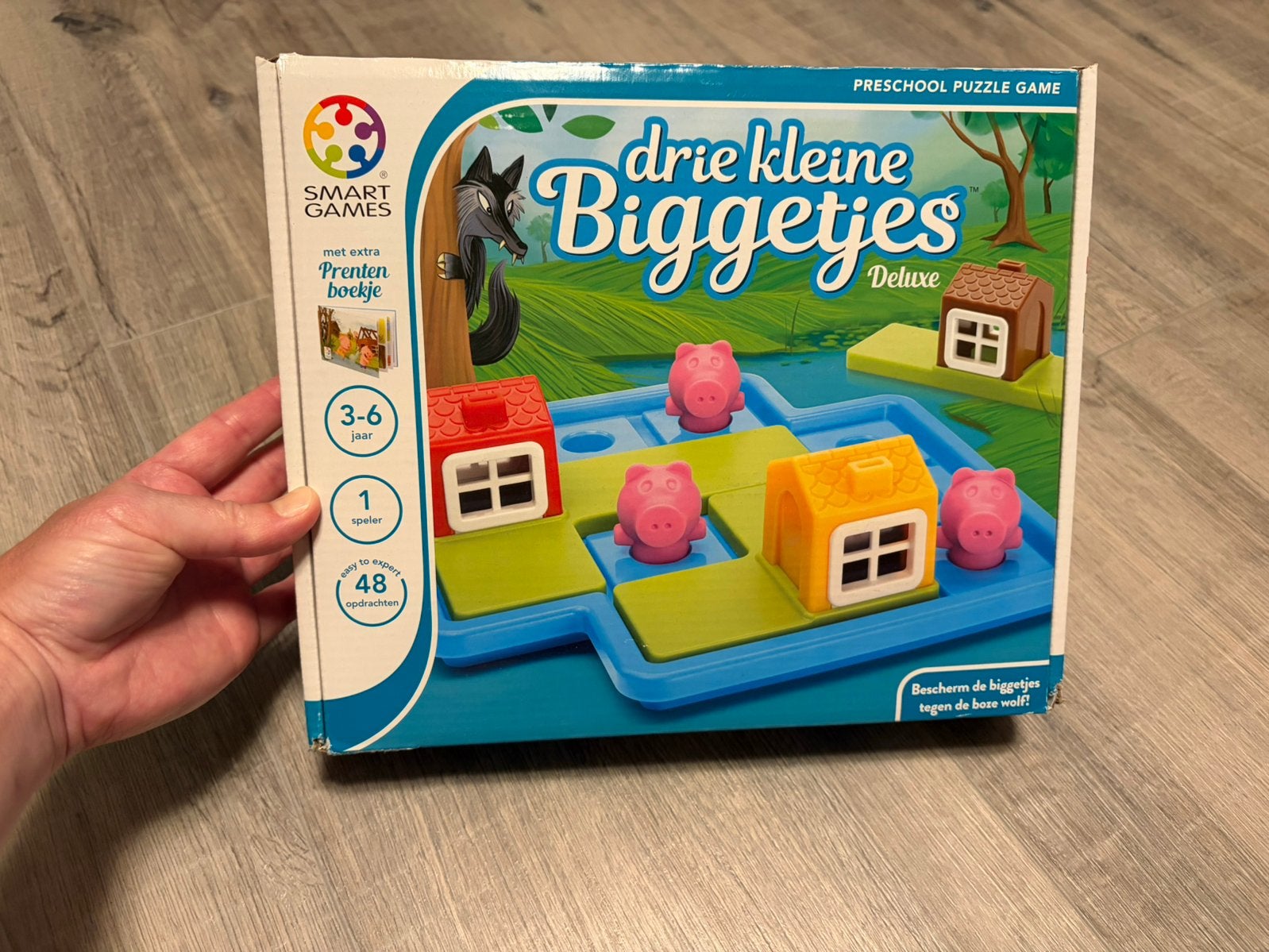 Te koop smart games drie kleine biggetjes Deluxe, Ophalen of Verzenden, Zo goed als nieuw, Puzzelen