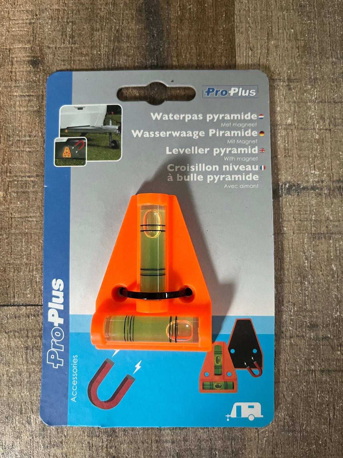 Pro-Plus Waterpas Piramide met Magneet, Caravans en Kamperen, Ophalen of Verzenden, Nieuw
