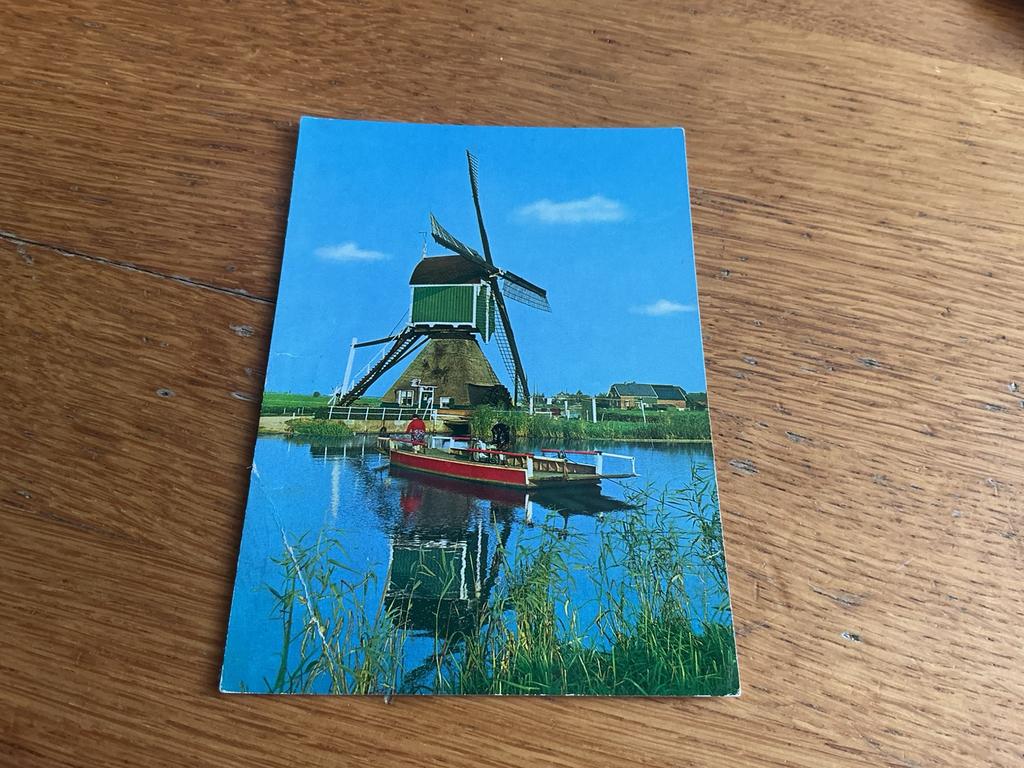 m88 Groot Ammers molen veerpont vouw, Ophalen of Verzenden, Zuid-Holland
