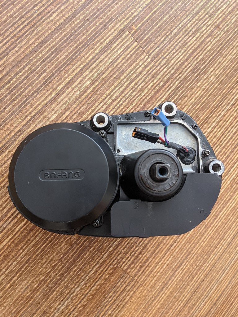 [kapot!] Bafang M400 middenmotor met controller (canbus), Fietsen en Brommers, Fietsonderdelen, Gebruikt, Bakfiets, Ophalen of Verzenden