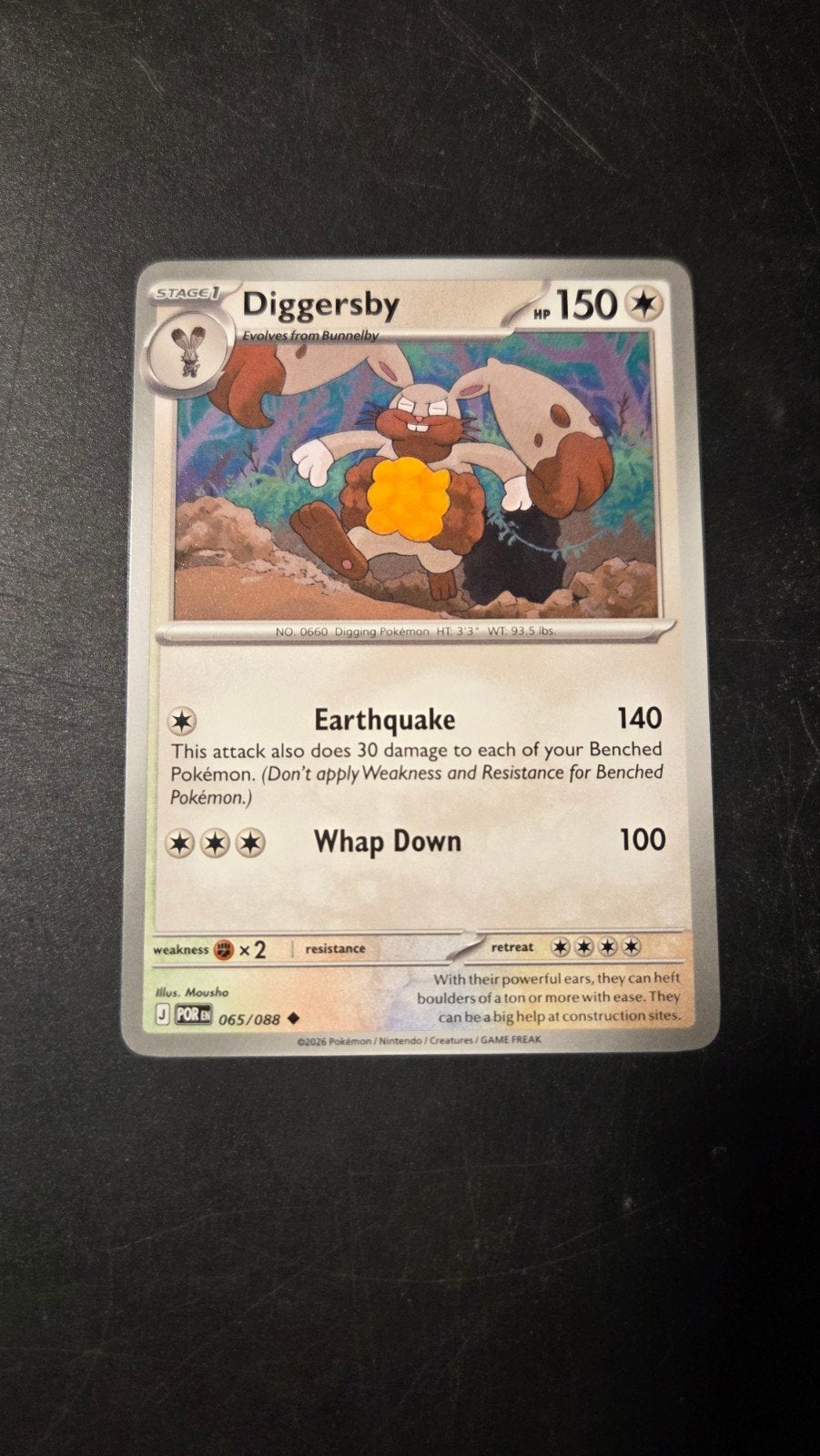 Diggersby 065/088 Pokémon kaart - Perfecte staat, Verzenden, Zo goed als nieuw, Losse kaart