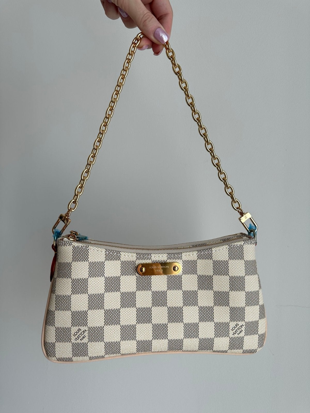 Louis Vuitton pochette tasje - Damier Azur, Verzenden, Nieuw, Wit, Schoudertasje