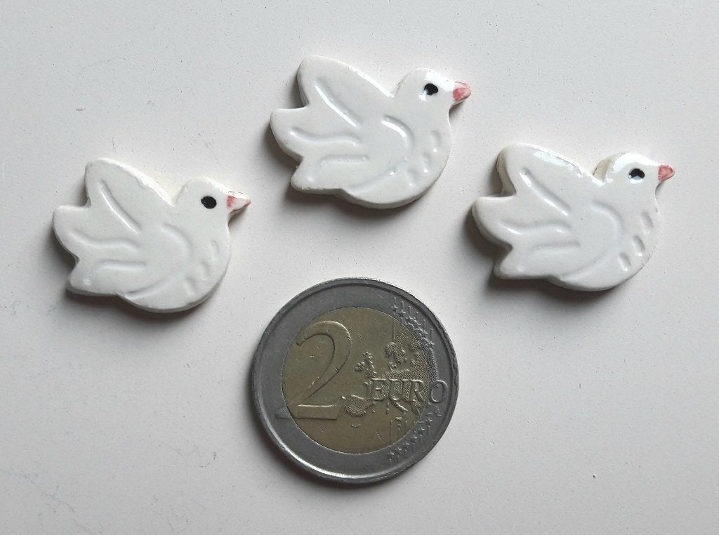 Mozaïek steentjes handgemaakte keramiek duifjes, O1, Verzenden, Handgemaakt, Dieren, Nieuw