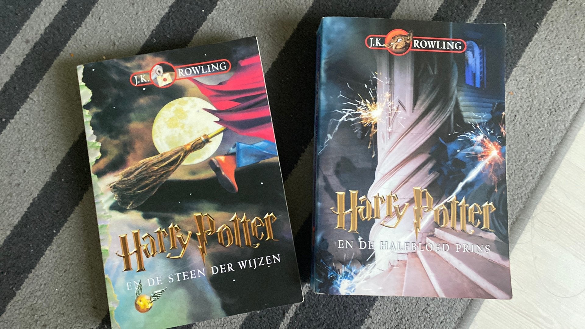 Harry potter en de steen der wijzen + halfbloed prins, Ophalen, Zo goed als nieuw, J.K. Rowling