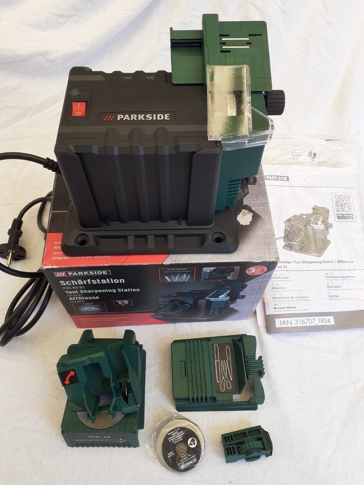 Parkside slijpstation PSS 65 B1., Doe-het-zelf en Verbouw, Gereedschap | Slijpmachines, Ophalen of Verzenden, Nieuw, Minder dan 700 watt