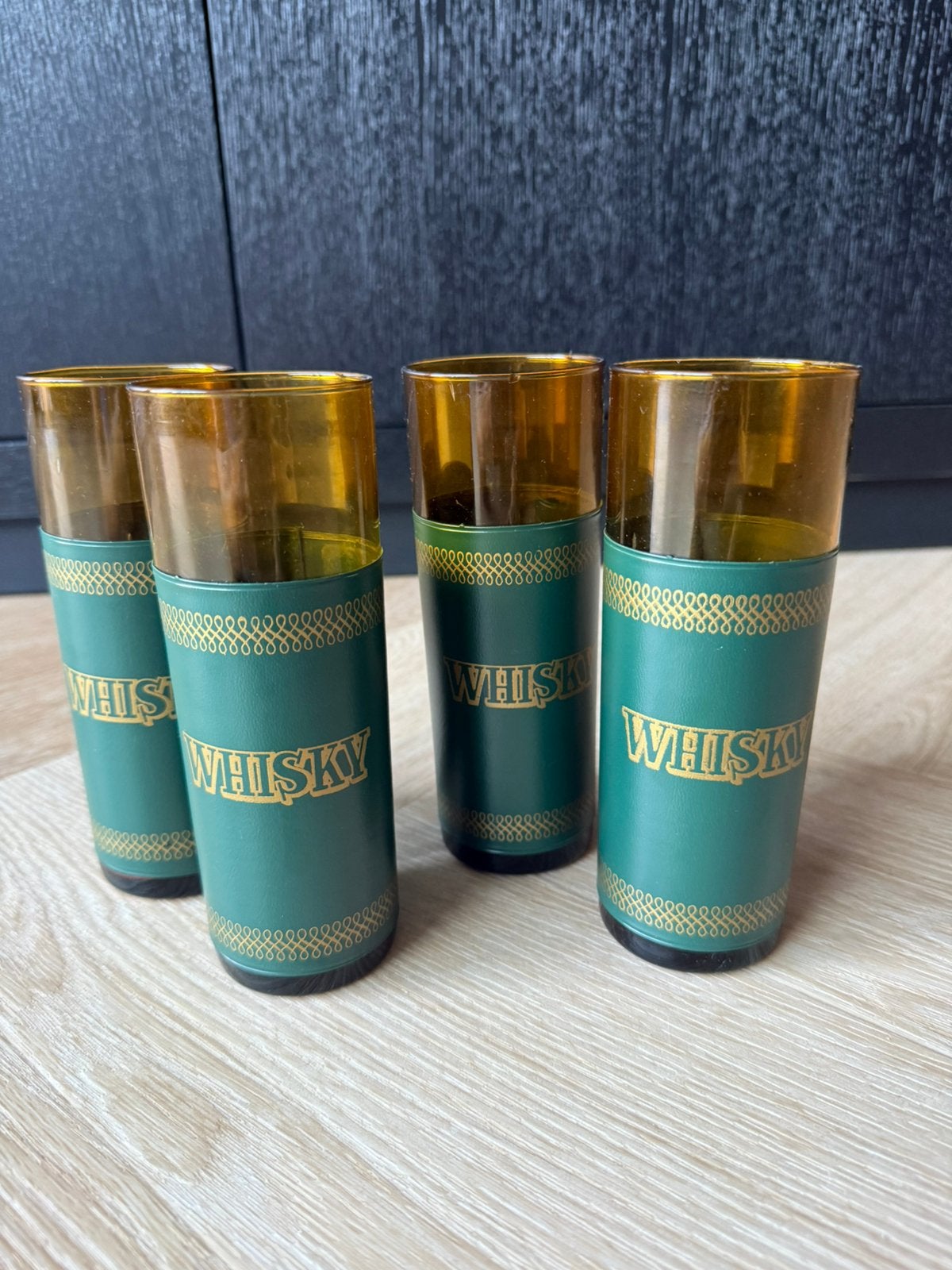 Vintage whiskeyglazen set 4 stuks, Ophalen
