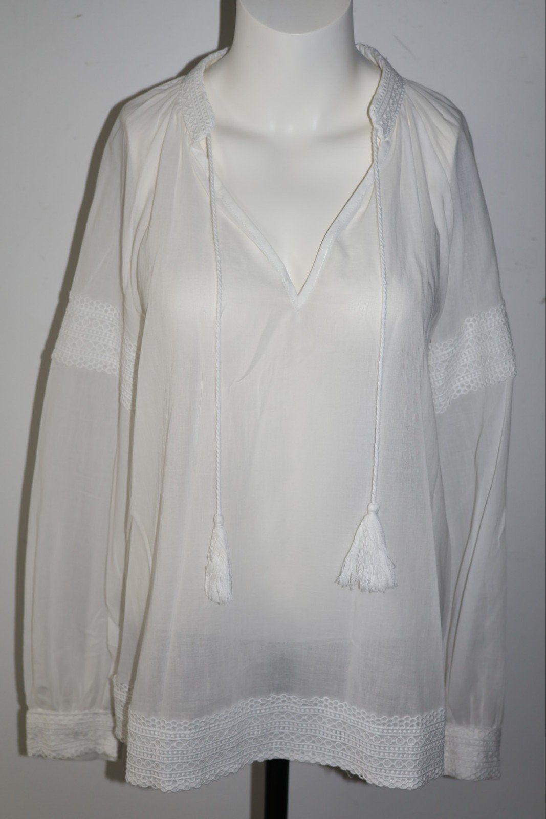 Nukus katoenen blouse wit maat M 38, Kleding | Dames, Blouses en Tunieken, Maat 38/40 (M), Nukus.nl, Ophalen of Verzenden, Zo goed als nieuw