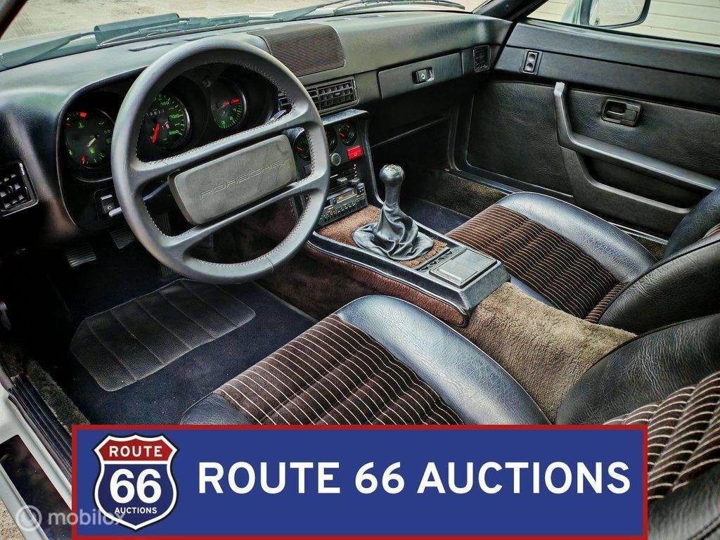Porsche 924 Turbo | 1980 | Route 66 Auctions, Auto's, Overige carrosserieën, Zwart, Bedrijf, Porsche