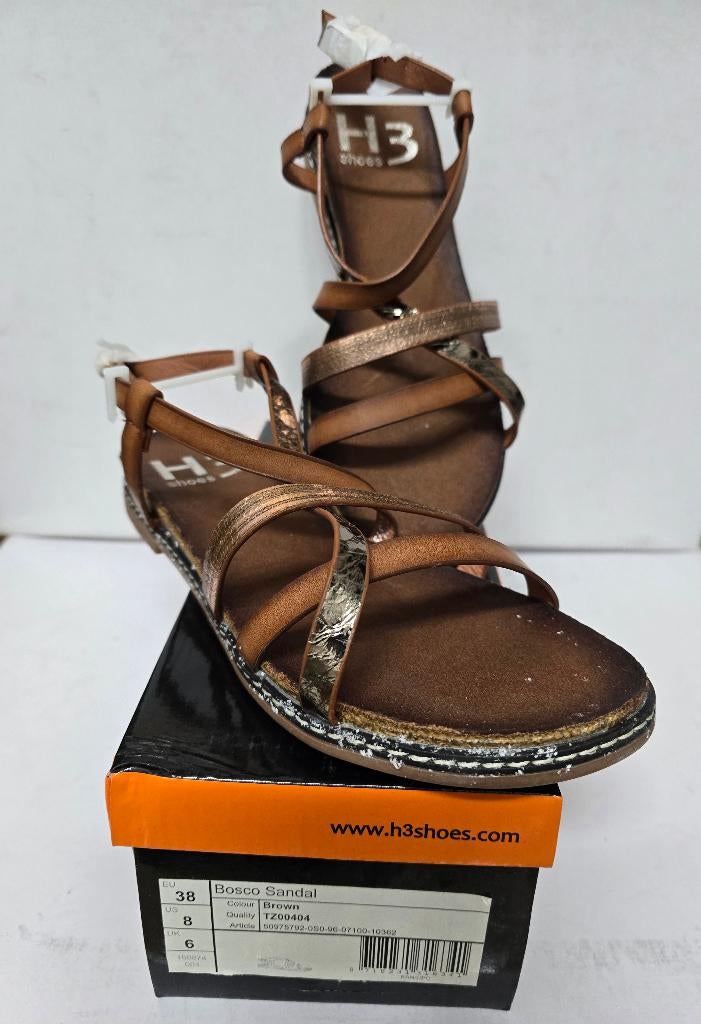 Nieuw H3 sandalen maat 38, Kleding | Dames, Schoenen, Bruin, Nieuw, H3, Sandalen of Muiltjes