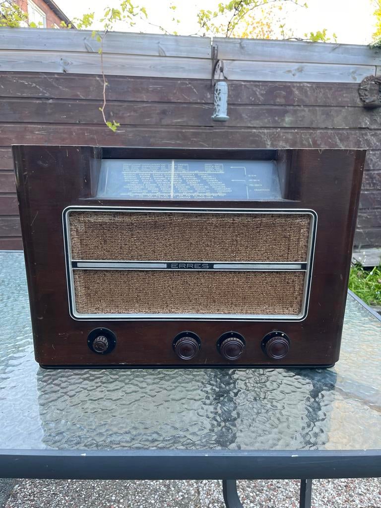 Vintage Erres Radio - Klassieke Buizenradio, Ophalen