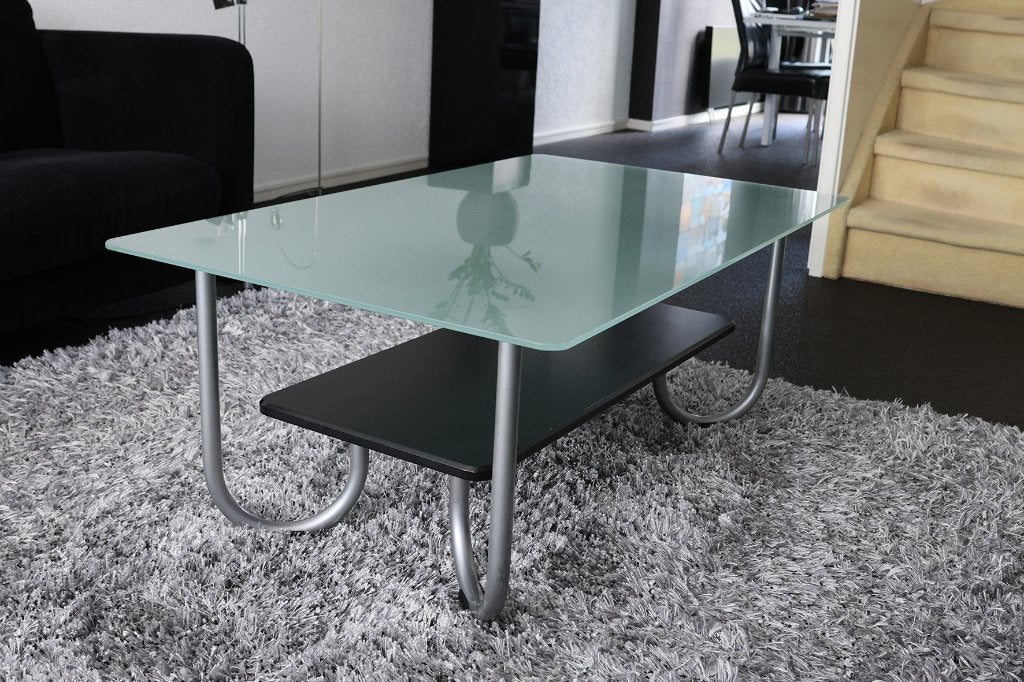 Set salontafel en bijpassende bijzettafel (Montel), Ophalen, 50 – 75, Gebruikt, 100 tot 150 cm